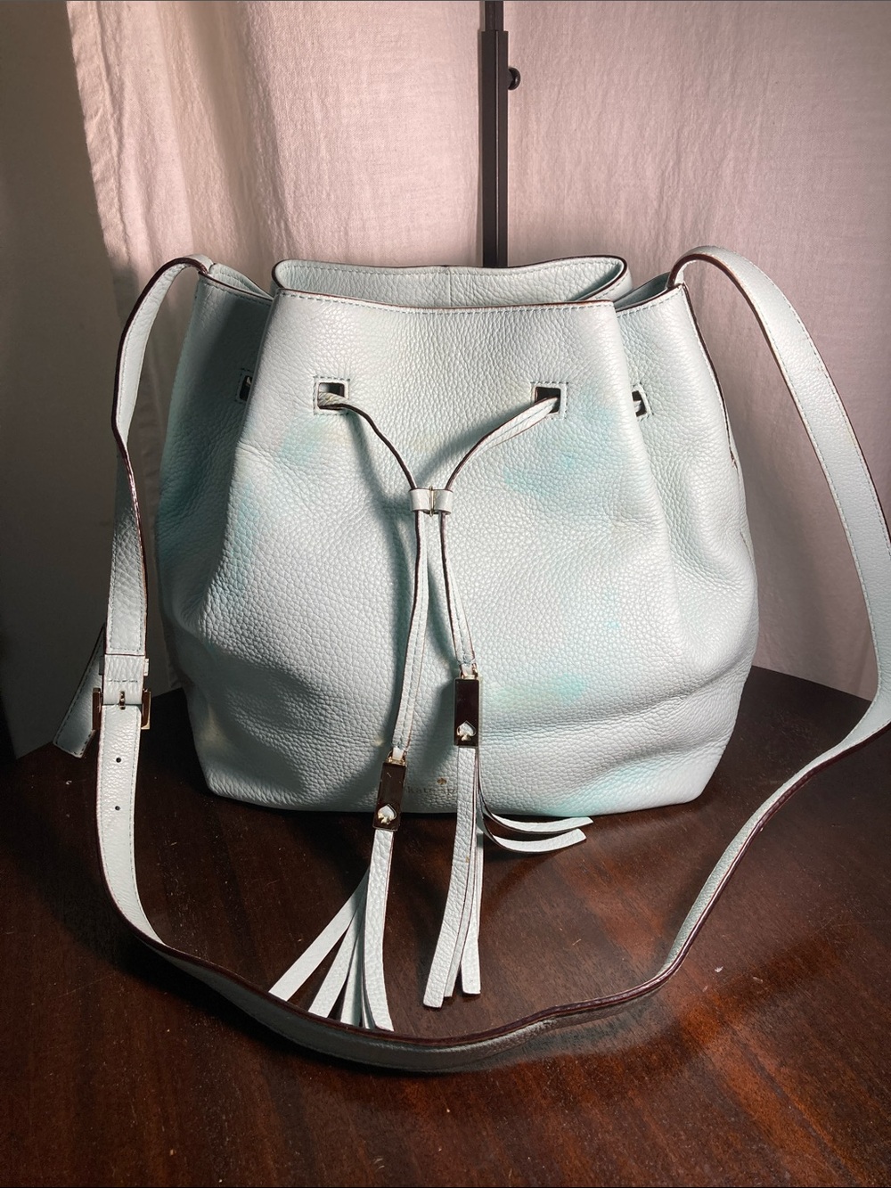 Kate spade Leather Drawstring Bucket Bag